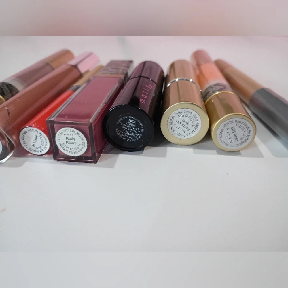 Mally Beauty Lipstick & Lip Gloss Bundle | Nude & Rose Shades‎